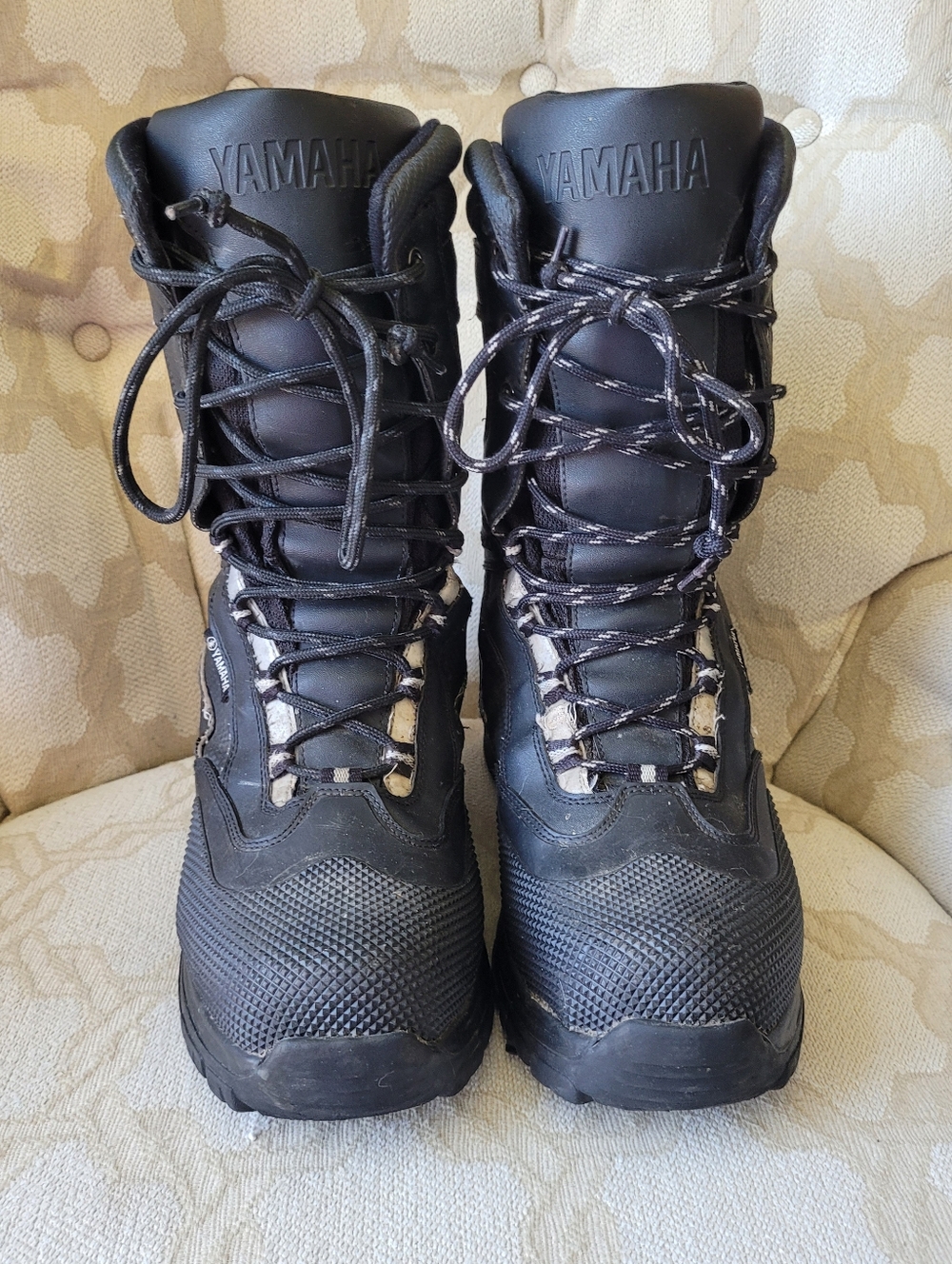 YAMAHA POLAR 3 INSULATED SNOWMOBILE BOOTS with LINER BLACK MEN'S SIZE 10
